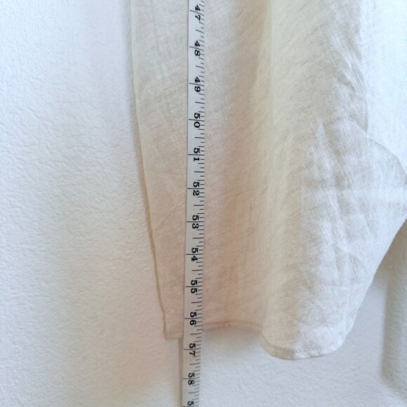 NWT STAUD Caravaggio Draped 100% Linen Maxi Dress in Natural Size 0 - Picture 13 of 15